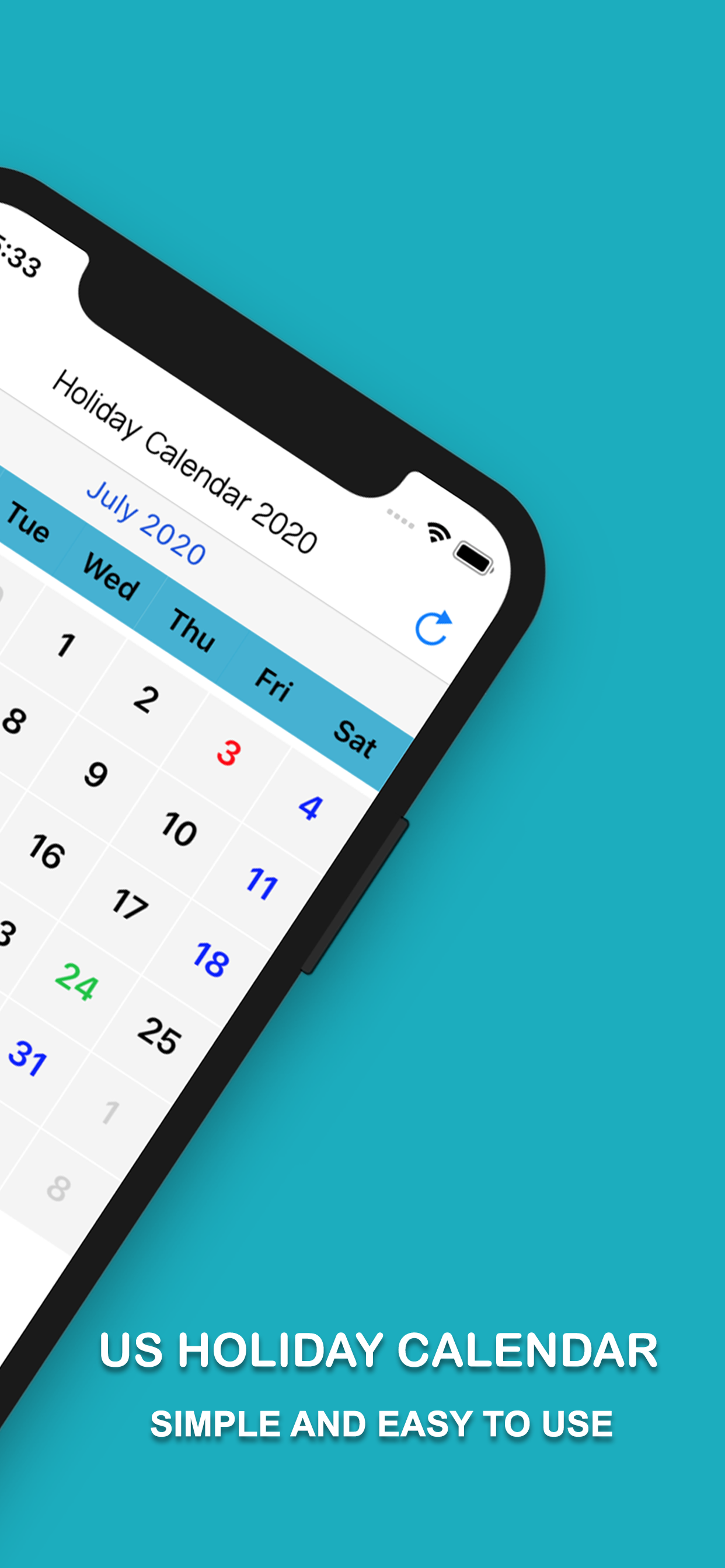 US Holiday Calendar